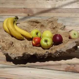 Corbeille de fruits en chêne