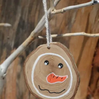 "Boule" à accrocher bonhomme de neige