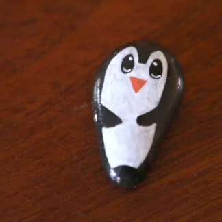 Galet pingouin
