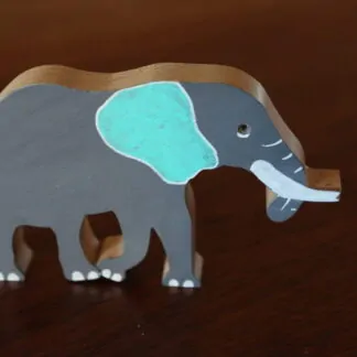 Eléphant trompe pliée grand modèle