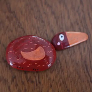 Galet puzzle oiseau