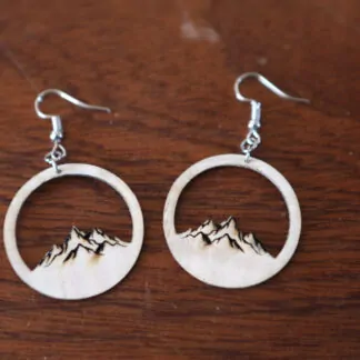 Boucle d'oreille "Montagne"
