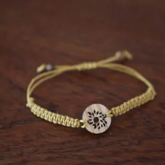 Bracelet macramé "Pétales"
