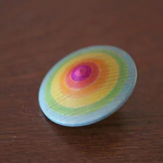 Toupie classique bois colorée