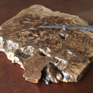 Planche à découper ou de présentation en loupe de Châtaigner 47cm