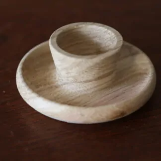 Coquetier coupelle en bois naturel