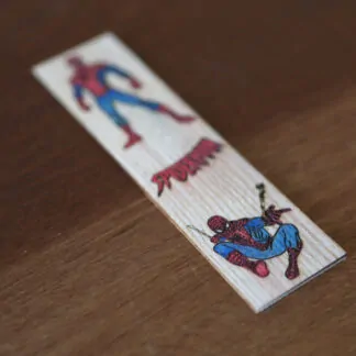 Marque-page en bois héro spider