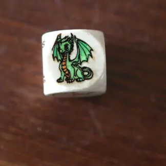 1 Dé à Histoire personnages 2 (petit garçon, petite fille, sirène, dragon, dinosaure, princesse)
