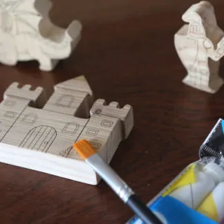 éléments à peindre sur le thème des chevaliers