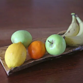 Corbeille de fruits en Olivier 34cm