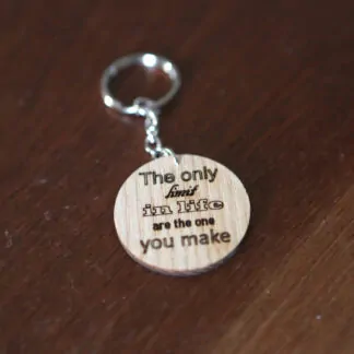 Porte clé parapente "the only limit in life are the one you make"