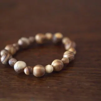 Bracelet perles mixtes en olivier