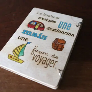 Carnet d'écriture de voyage bateau