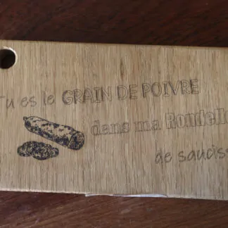 Planche à découper ou de présentation en chêne18.5cm