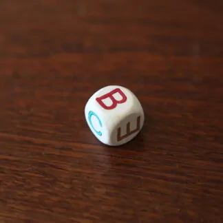 1 Dé à Histoire lettres (O,W,D,B,E,C)