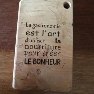 Planche à découper ou de présentation en Platane 19,5cm