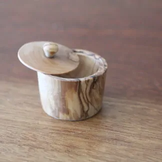 Boîte en olivier diamètre 4,1cm