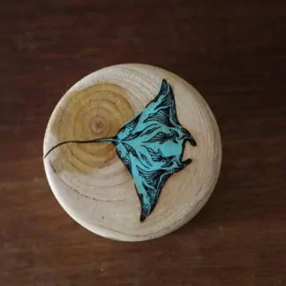 Décapsuleur aimanté gravé Raie Manta