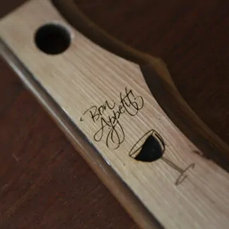 Présentoir pour bouteille de vin "Bon appétit"