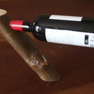 Présentoir pour bouteille de vin branche naturelle de platane