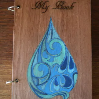 Carnet d'écriture de voyage "goutte d'eau et voilier"