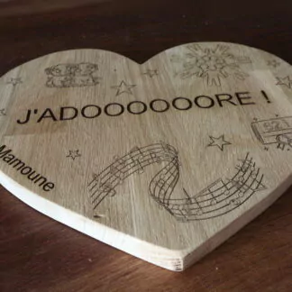 Planche à découper personnalisé gravé
