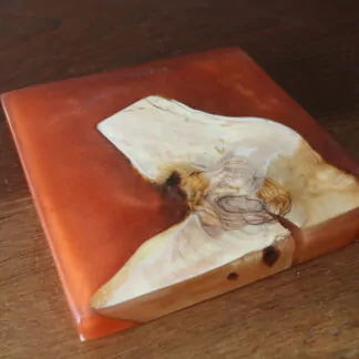 Dessous de plat en Olivier + résine 15,5cm