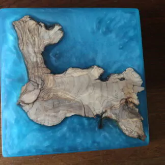 Dessous de plat en Olivier + résine 20,3cm