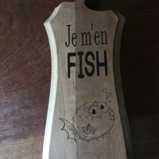 Planche à découper ou de présentation en bois naturel 31,8cm