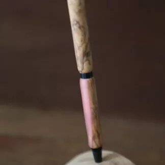 Stylos en Résine rose + Olivier