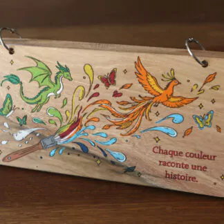 Carnet de dessin (ou d'écriture) "Croquer l'instant... Peindre ses émotions..." panoramique