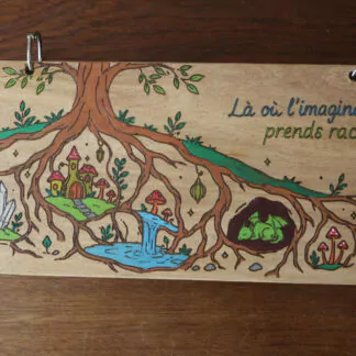 Carnet de dessin (ou d'écriture) "Dessiner la nature c'est déjà la créer..." panoramique